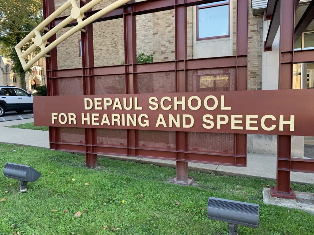 Depaul Building Sign