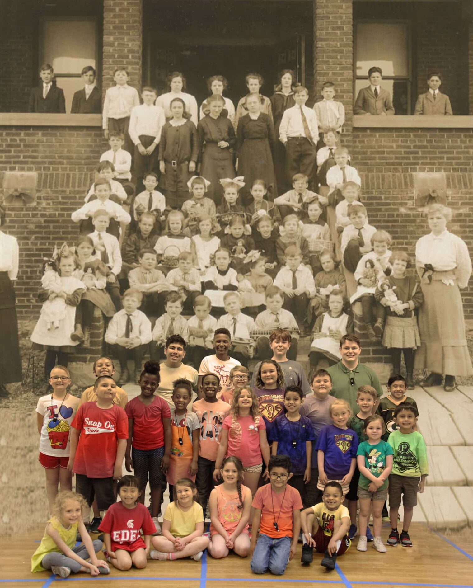 Morphed Photo DePaul Students Past and Present