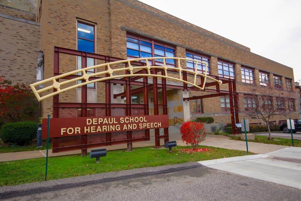 DePaul School for Hearing & Speech, front exterior