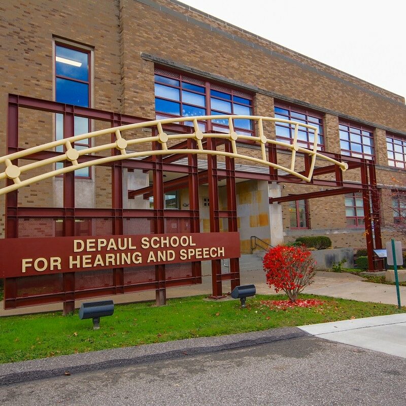 DePaul School for Hearing & Speech, front exterior