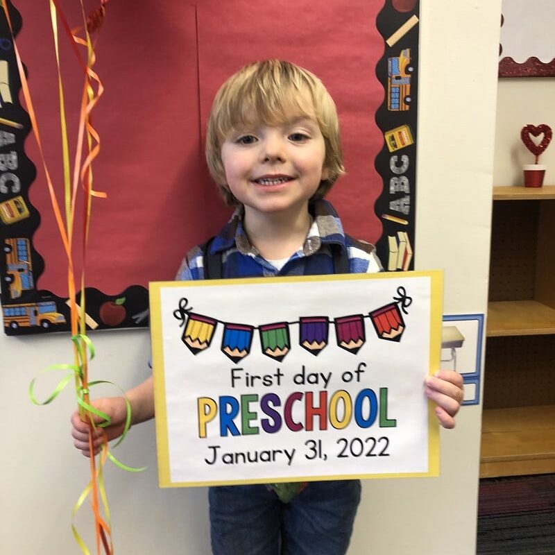 SAILL Preschool, a school for deaf children, first day photo